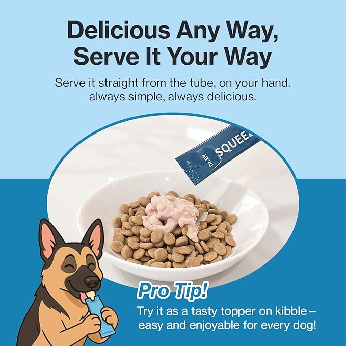 Doctor By Squeeze Probiotics for Dogs Gut Health Immunity Skin&Allergy Care Diarrhea Relief Digestive Stomach Support with L. crispatus KT-11 Lickable Paste Formula Individually Packaged, Chicken