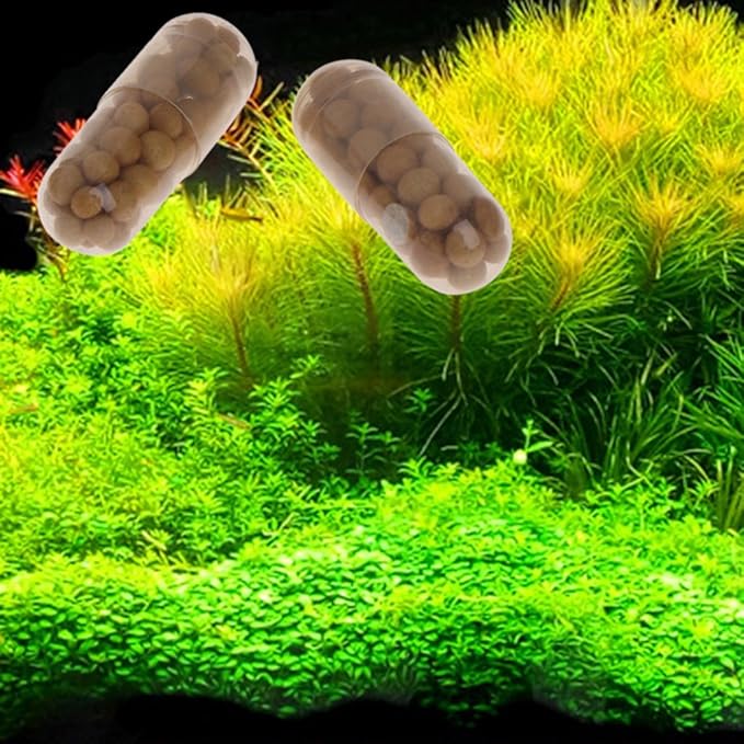 40 Pieces Root Tabs Freshwater Aquarium Aquatic Plant Fertilizer 40 Tablets Capsules with Organic Resin Coated,Pen Holder