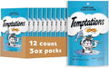 Temptations Cat Treats Classic Crunchy and Soft Cat Treats, Tempting Tuna Flavor, 3 oz. Pouch (Pack of 12)