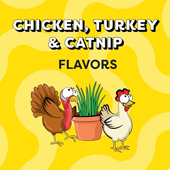 Temptations Cat Treat ShakeUps, Crunchy and Soft Cat Treats, Clucky Carnival, 2.47 oz. Pouches (Pack of 12)