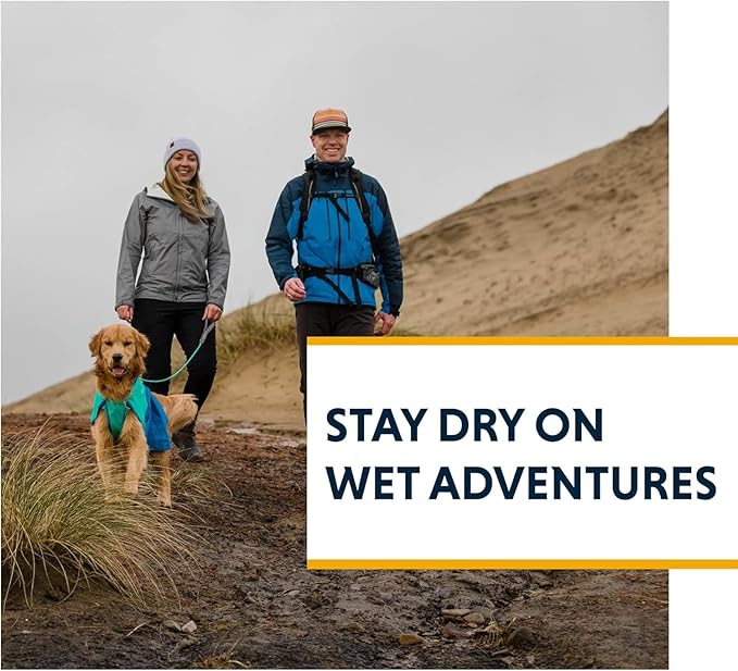 Ruffwear, Sun Shower Dog Raincoat, All-Weather Jacket, Waterproof, Windproof & Lightweight, Mineral Yellow, X-Small