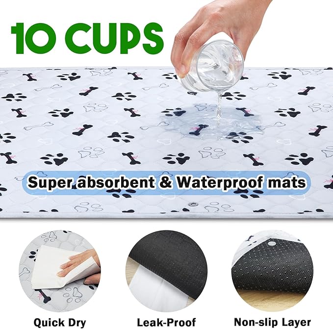 Dog Grass Mat with Pee Pad 20×25", Small Dog Litter Box Indoor Artificial Turf Grass Porch Waterproof Patio Potty Tray for Doggie Reusable Washable and Lawn for Replacement Puppy Training