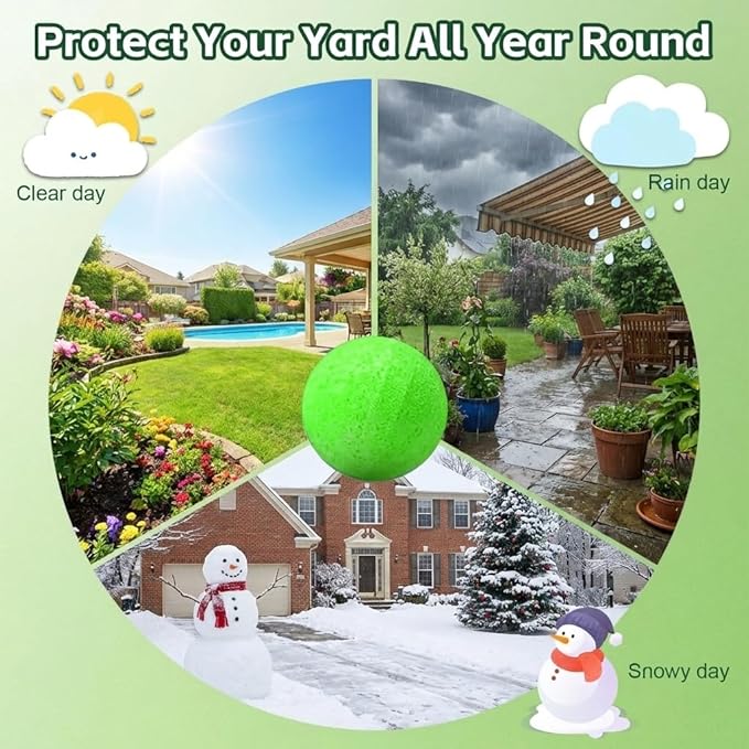 10Pack Cat Repellent Outdoor & Indoor, Natural Peppermint Oil Cat Deterrent Balls Outdoor Indoor Keep Cats Off Yard Garden Lawn Plants and Chew (Green)