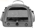 Bird Traval Carrier Cage, Bird Carrier with Seat Belt, Multifunctional Small Animal Backpack, Pet Transparent Breathable Carriers for Small Birds Parrots (Grey)