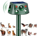 Upgraded 360° Solar Animal Repellent: Cat Repellent Outdoor | Ultrasonic Pest Repeller with Motion Detection & PIR Sensors | Squirrel Repellent for Sankes, Raccoons, Dogs, Skunk, Rabbit, Rodent IP66