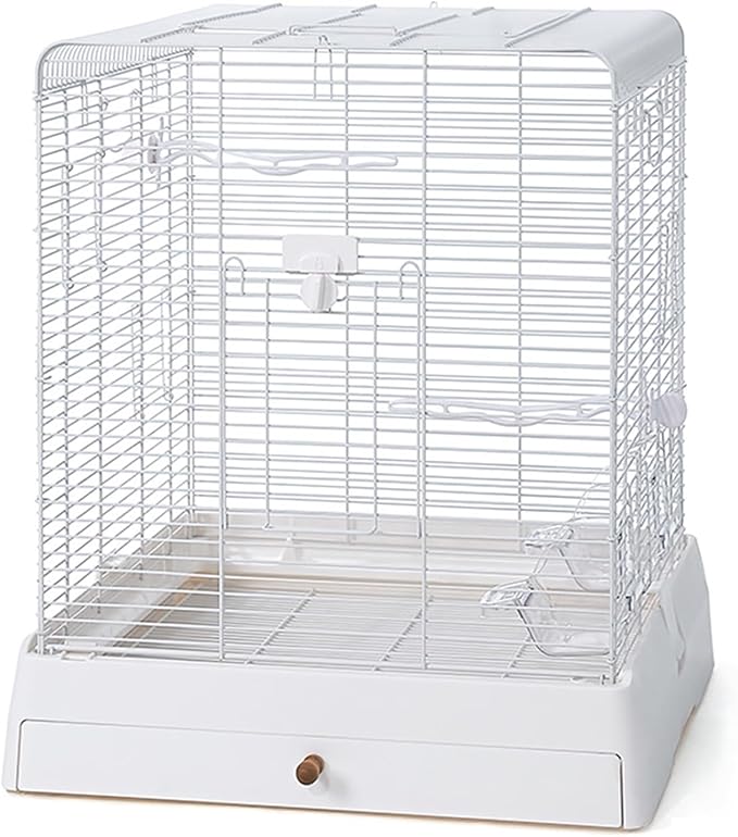 Bird Cage, Parakeet Cages, for Small and Medium-Sized Parrots Such as Budgies, Munias, Peonies, Pearls, Cockatiels, etc(White)
