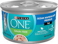 Purina ONE Natural, High Protein, Grain Free Wet Cat Food Pate, Ocean Whitefish Recipe - (Pack of 24) 3 oz. Pull-Top Cans