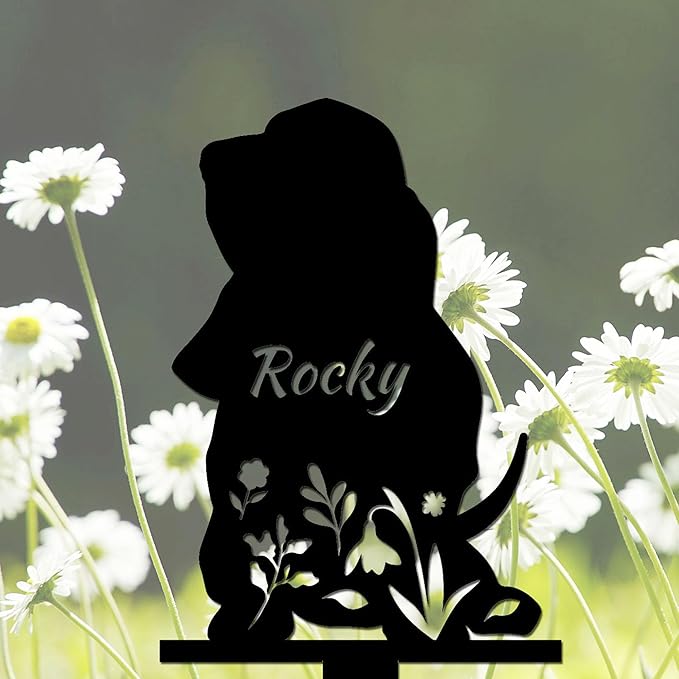 Personalized Dog Memorial Stake, Dog Grave Marker, in Memorial of Dog, Dog Loss Gift, Dog Name Sign Pet Sympathy Gift