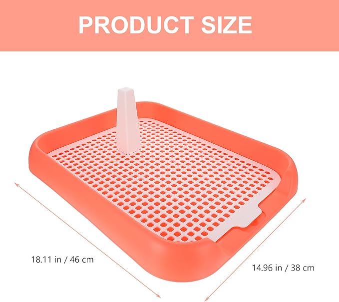 Mesh Dog Toilet Tray Indoor Puppy Potty Trainer Anti-Slip Dog Pee Tray Lightweight Durable 6.9X5.5 Inch for Easy Cleaning and Training