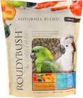 RoudyBush California Blend Pellets for Birds - Scientifically Formulated Bird Feed - Bird Food Pellets w/Dried Fruits, Vegetables & More - Nutritious & Healthy Feed for Birds (Medium, 44oz)