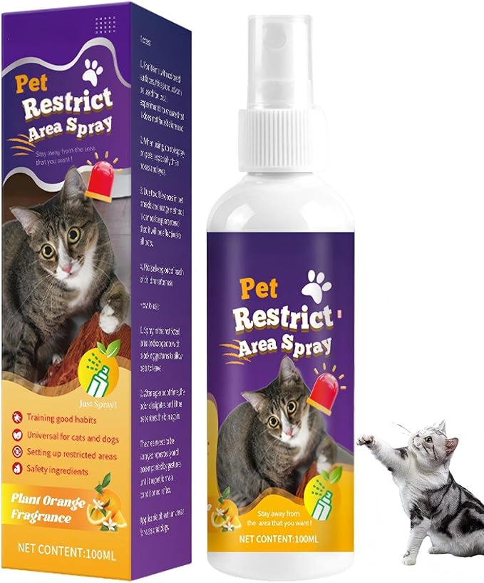 JoanofArc Cat Repellent Spray, Anti-Chew Bitter for Dog Behavior Training Aid Spray, Natural Ingredients no Chew Spray for Dogs, Anti Marking, Furniture Protection, Pet Training Spray, 100 ML