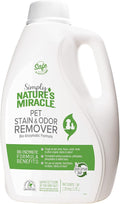 Nature's Miracle Simply Pet Stain and Odor Remover, 128 Ounce, Made with 86% Plant-Derived Surfactants, Multicolor, 128.00 Fl Oz (Pack of 1)