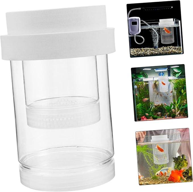 UPKOCH 1 Set Fish Breeding Box: Floating Fish Isolation Box for Aquarium - Breeding and Hatching Incubator for Clownfish Guppy Betta Shrimp
