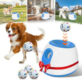 Automatic Dog Ball Thrower Launcher - Mental Stimulation Dog Toys, with 3 Launching Distance(10/20/30FT) for Small and Medium Dogs