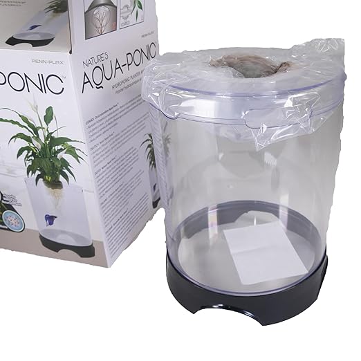 Penn-Plax Aquaponic Planter and Aquarium for Betta Fish | Tank Promotes Healthy Hydroponic Environment for Plants and Fish