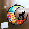DIY Chihuahua Memorial Suncatcher with Sympathy Card,Loss of Dog Sympathy Gift, Chihuahua Gifts for Women, Xmas Dog Decor Ornament (5-Chihuahua)