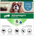 Advantage II Medium Dog, 6 pack