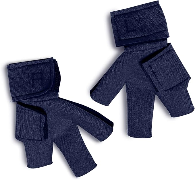 Chicken Shoes for Injured Feet – Protective Neoprene Footwear for Chicken, Open-Toe Design for Bumblefoot Relief, Made in USA - Large, 4" Max. Inside Width, Navy