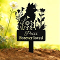 Custom Cat Grave Marker Outdoor, Personalized Metal Cat Memorial Grave Stake with Name and Date, Outdoor Waterrproof Cats Memorial Plaque