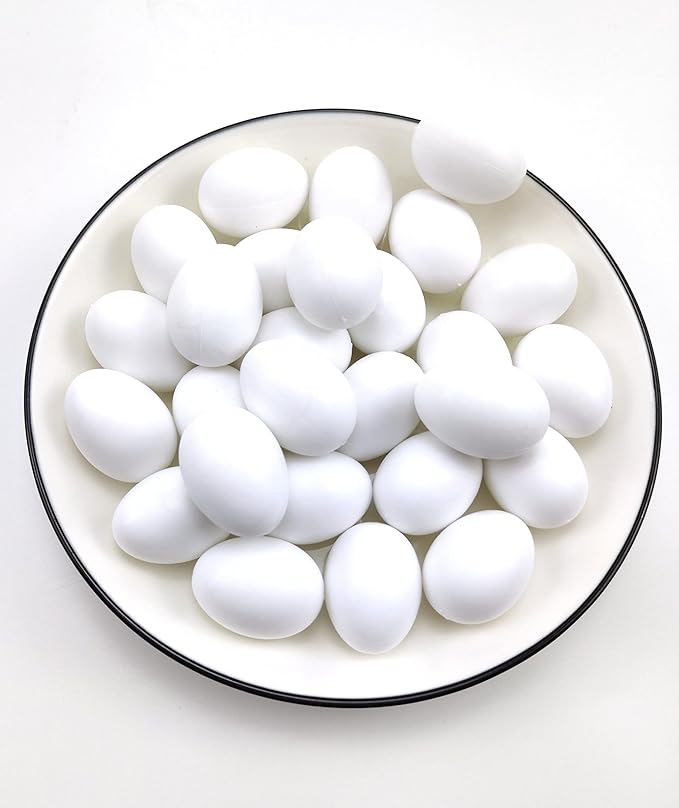 10 Pieces Pigeon Eggs Solid Plastic Eggs for Hatching Help Limit Births Laying Pigeon Agricultural Tool Poultry