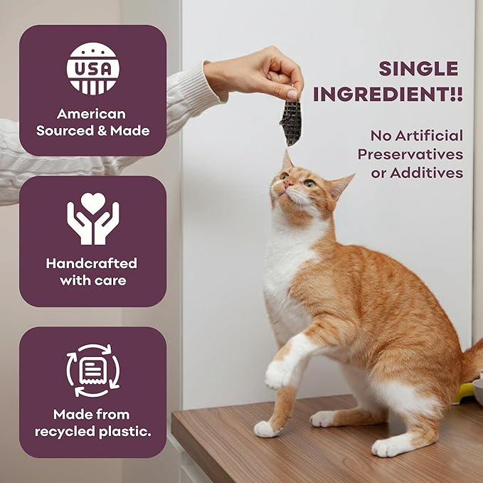 Skona PetFood Beef Liver Jerky - Single Ingredient Dog & Cat Treats, High Protein Training Snacks, USA Made, 4oz