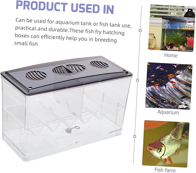 Fish Tank Breeding Box Acrylic Isolation Box Easy Clean Incubation Accessory