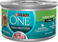 Purina ONE Natural, High Protein Cat Food, Turkey Recipe in Gravy - (Pack of 24) 3 oz. Pull-Top Cans