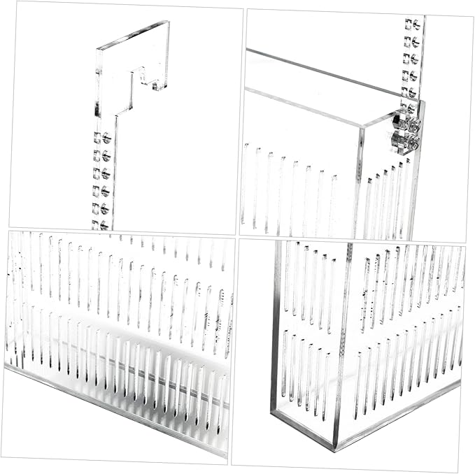 BESPORTBLE Hanging Fish Breeding Box Mini Acrylic Incubator for Guppy Betta Fish Planting Holes Aquatic Habitat Separator
