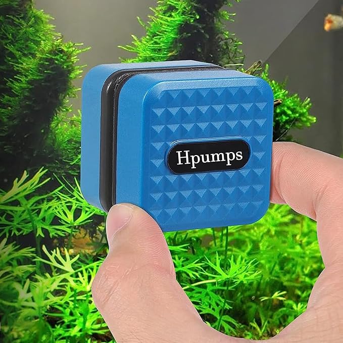 AquariumMini Magnetic Cleaner for Acrylic Tank and Glass Fish Tank Magnet Brush Algae Scraper No Floating