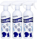 Pet Odor Eliminator, Odor Remover and Pet Spray Fragrance Free Colorless 16.9oz Spray, Safe Highly Effective Carpet and Cat Litter Deodorizer for Dogs and Cats (16.9 Fl Oz（Pack of 3）)