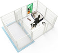 FXW Homeplus Unleashed Indoor Dog Playpen - Stress-Free and Safe Play, Heavy Duty 32 Inch 12 Panels with Connectors (Pack of 2) for Puppy and Small Dogs, White│Patented
