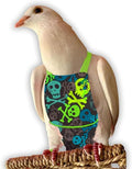 Bev's Bird Boutique Regular Flyper Adjustable Bird Diaper | Reusable, Washable Cloth | Comfort Fit for Parrot, Cockatiels, & Other Small Birds | Fashionable Avian Accessories, Pirate, Size 9