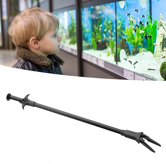 Aquarium Tweezer, Plastic Aquarium Tongs Feeding Tongs Fish Tank Cleaning Tool Fish Tank Plastic Tweezer Long Tweezers