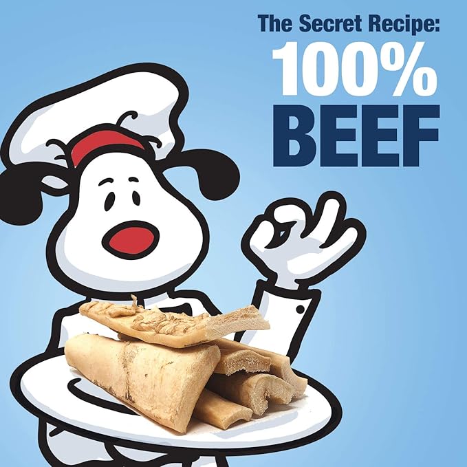 ValueBull Beef Cheek Slices, Long Lasting Dog Chews, Thick 9-10 Inch, 40 Count Bulk Pack - Long Lasting Dog Chews, Rich in Collagen, Single Ingredient, Cleans Teeth