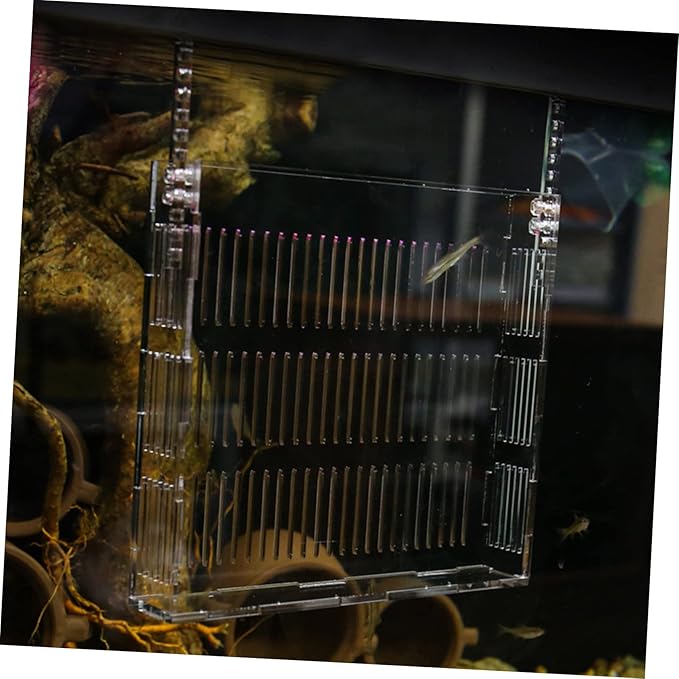 SUPVOX Fish Breeding Box for Aquarium Portable Isolation Tank with Hanging Hook for Betta and Shrimp Breeding Easy Installation Observation Lightweight Design