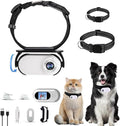 Upgraded 1080P Cat Camera Collar with Display, Thumb Camera with Video Records for Sports and Action, Pet Dog Tracker Wearable Cam Back Clip Motion Cam with Accessories Kit, 120° Wide Angle, White