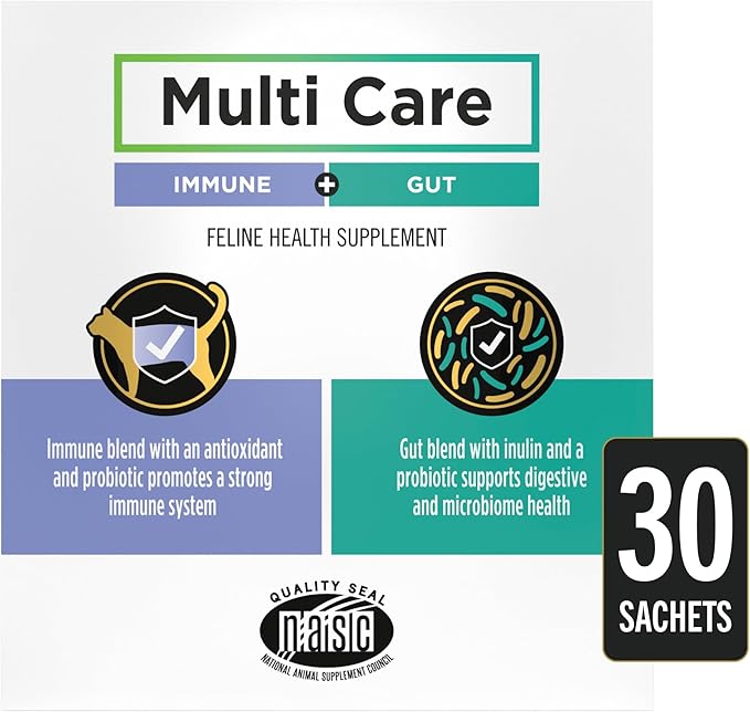 Purina Pro Plan Veterinary Cat Supplements Multi Care Feline Supplement – Digestive Probiotics for Cats – Immune Support Cat Supplement - 30 ct. Box (Pack of 2)