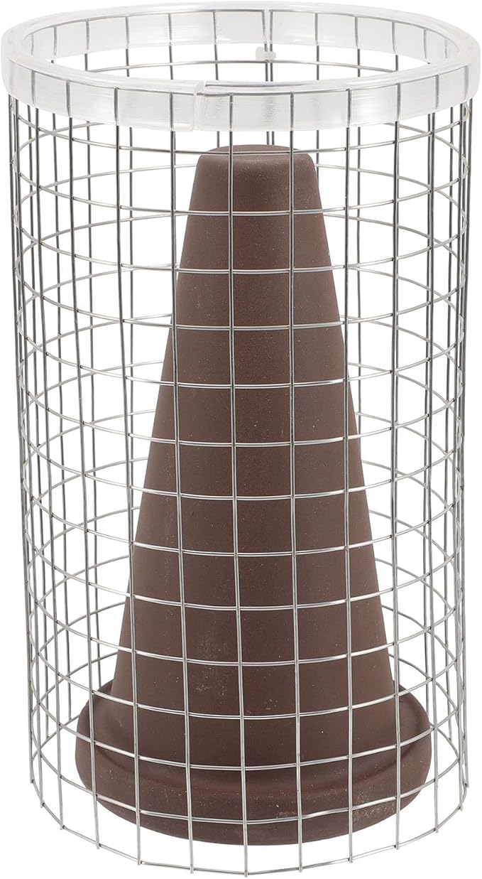 Shrimp Breeding Bucket with Spawning Cone and Isolation Net Set, Small Purple Clay Aquarium Fish Breeding Pot for Angelfish and Brine Shrimp Spawning in Home Tanks