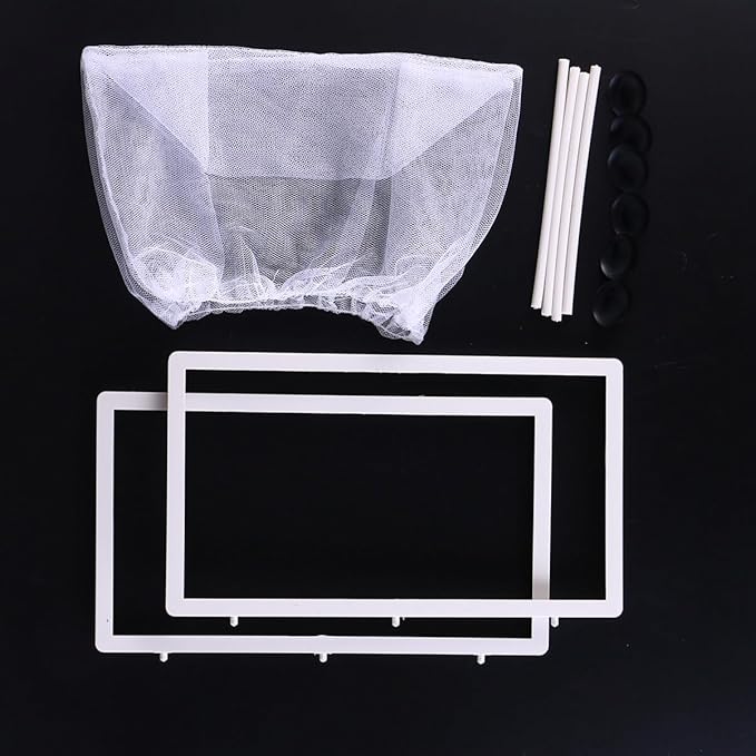 Fish Box- Aquarium Hatchery Net, Fish Breeding Box with Suction Cup for Aquarium Fish Tank (Size L)