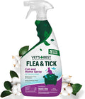 Vet’s Best Flea & Tick Home Spray for Cats – Plant-Based Flea and Tick Treatment with Cotton Spice Scent – Gentle Flea Mist for Indoor Use – Made in USA Natural Cat Flea Control – 32 oz
