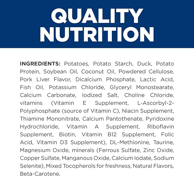 Hill's Prescription Diet d/d Skin/Food Sensitivities Grain Free Potato & Duck Flavor Dry Dog Food, Veterinary Diet, 25 lb. Bag