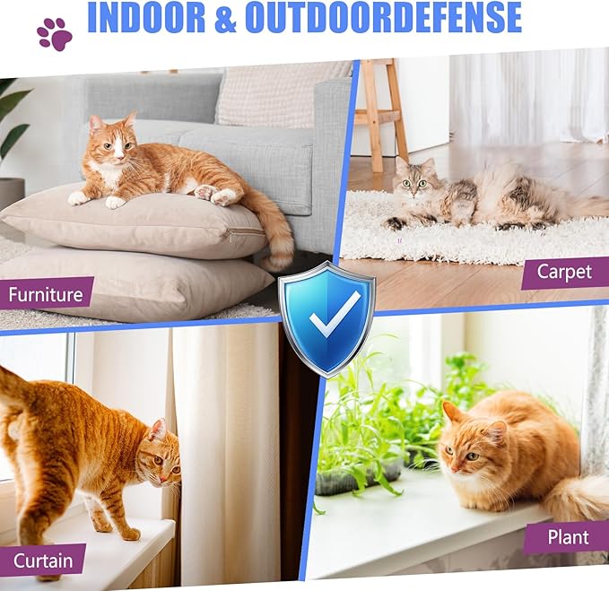 Cat Deterrent Spray - Cat Scratch Deterrent Spray for Furniture Protection, Scratch & Chew Deterrent Fei 02