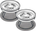 2PCS Raised Cat Bowl - Improved Design, Elevated Puzzle Feeder, Anti Vomit & Obesity Prevention, Slow Down Eating Speed