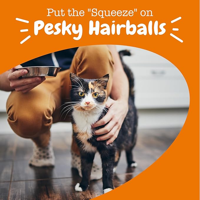 Zesty Paws Hairball Cat Mousse - Hairball Treats for Cats Digestive Support - Lickable Cat Vitamin Treats for Skin & Gut Health - Squeezeable Puree Tube for Furball Relief - Chicken 14ct