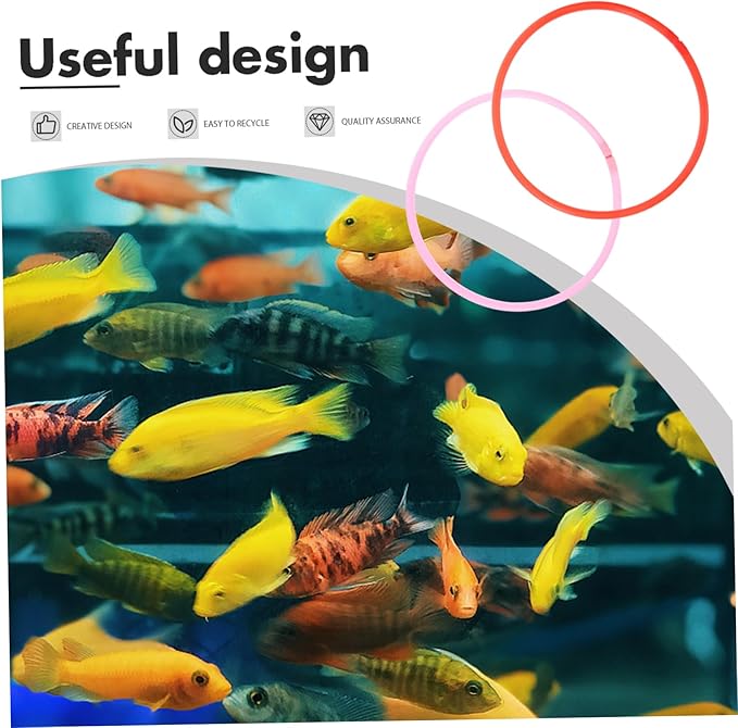 FRCOLOR 6pcs Aquarium Floating Plant Duckweed Isolation Feeders Sturdy Fish Feeding Circles for Tanks Optimal Feeding Environment Elegant Color Design