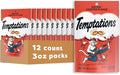 Temptations Classic Cat Treats, Rockin' Lobster Flavor, Crunchy and Soft Cat Treats 3 oz. Pouch (Pack of 12)