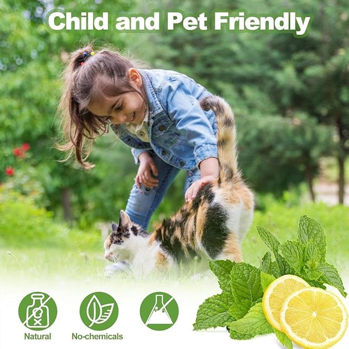 10/12 Pack Dog Deterrent, Cat Repellent Spray, Safe and Effective Formula, for Indoor Outdoor Use, Protects Gardens Furniture from Scratching Digging, Pet and Plant Friendly. (Yellow 12pcs)