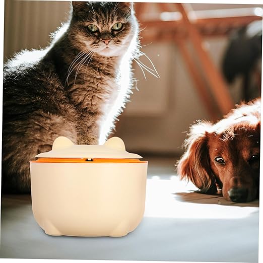 PRETYZOOM 1Set Capacity Cat Litter Disposal Bin with Bags Airtight Trash Can for Cat Waste and Reusable Design Stylish Cartoon Shape for Home