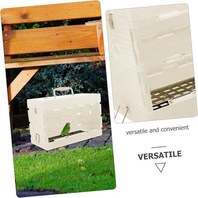 Yardwe Bird Carrier Travel Cage for Small Birds Lightweight Portable Design with Comfortable Handle for Parrots and Other Small Pets Breathable and Spacious Travel