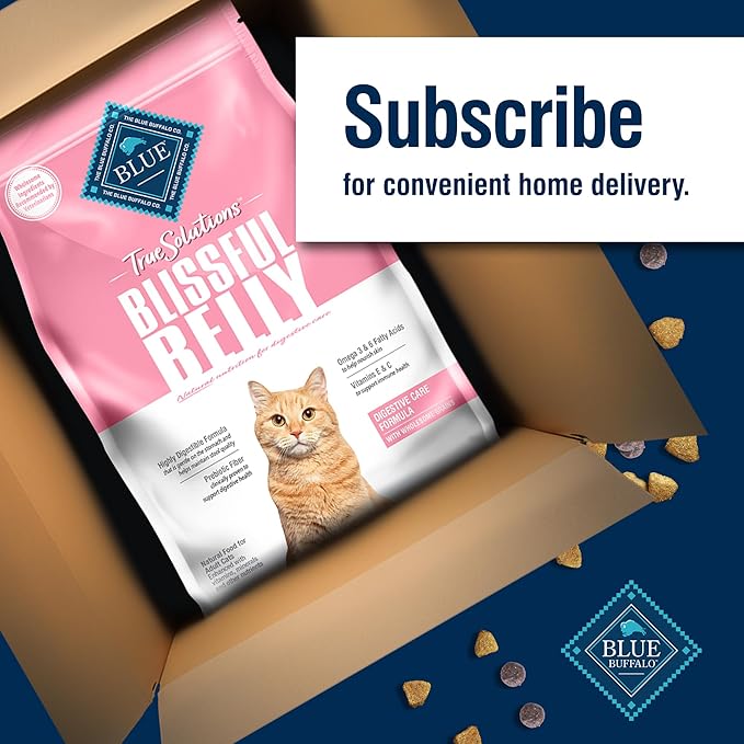 Blue Buffalo True Solutions Digestive Care Natural Dry Cat Food for Adult Cats, Chicken, 3.5-lb. Bag